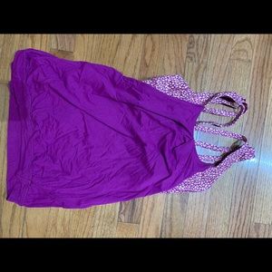 Lulu lemon tank with sports bra size 4